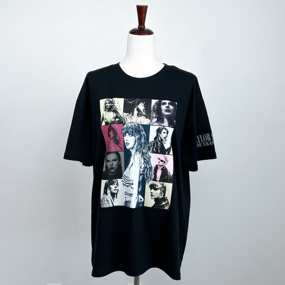 Taylor Swift Official The Eras Tour Merch Crewneck Concert T-Shirt - Picture 1 of 6